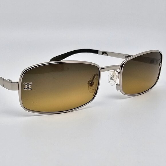Celine SC1019 Col. 579 Silver Frame Yellow Flash Gold Gradient Lens Sunglasses - Picture 6 of 16
